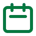 Green trash can icon symbolizing waste disposal or recycling.