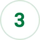 Green square icon with a white clock inside and a small green circle containing the number 1 in the top right corner.