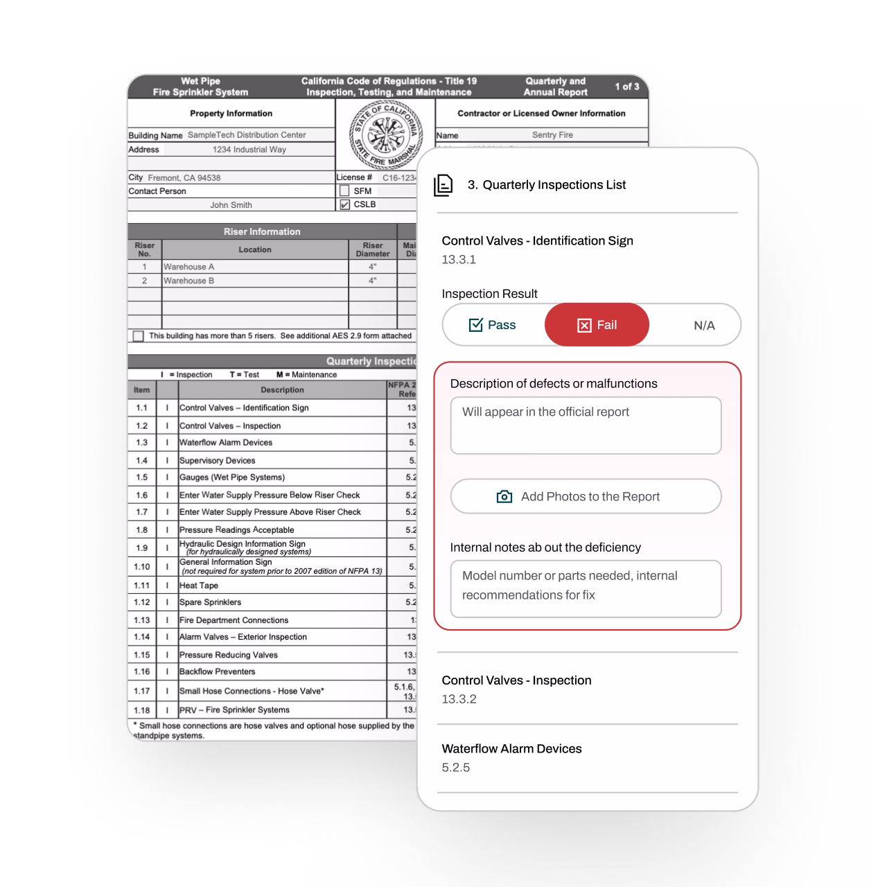 Person using a laptop displaying a scheduling application with a map and a list of locations in the San Francisco Bay Area.