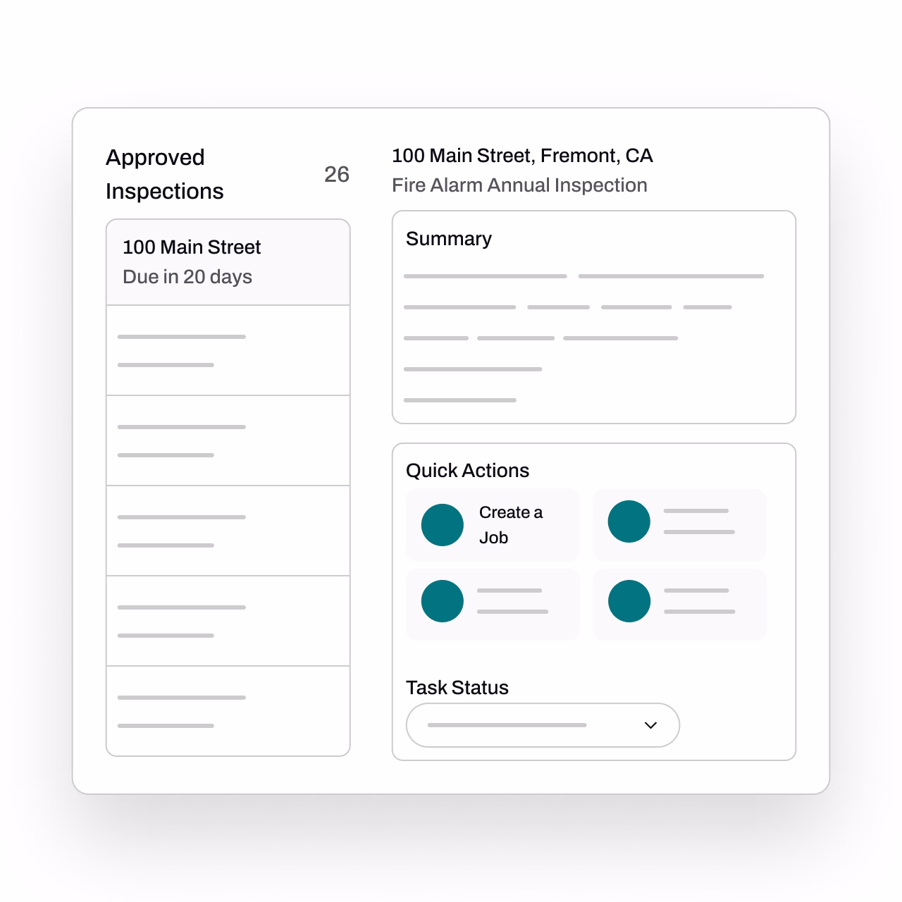 Person using a laptop displaying a scheduling application with a map and a list of locations in the San Francisco Bay Area.