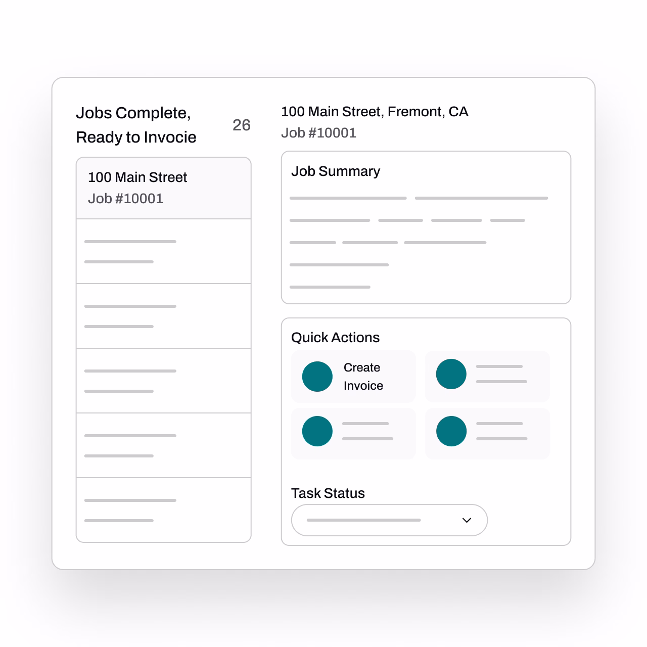 Person using a laptop displaying a scheduling application with a map and a list of locations in the San Francisco Bay Area.