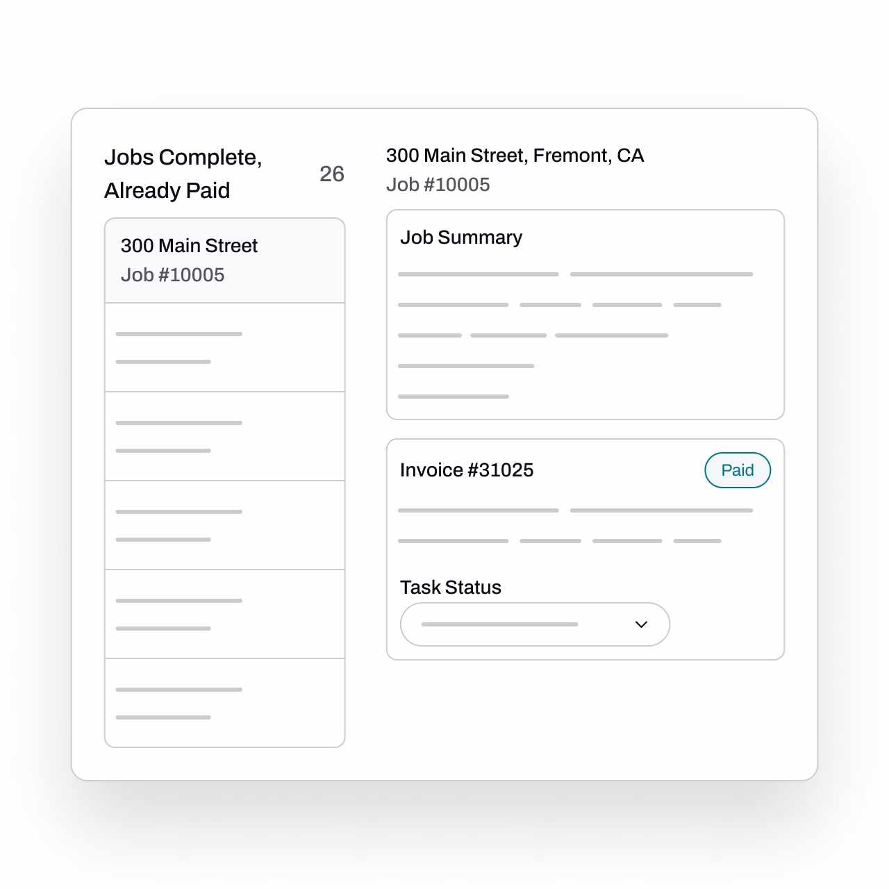 Person using a laptop displaying a scheduling application with a map and a list of locations in the San Francisco Bay Area.