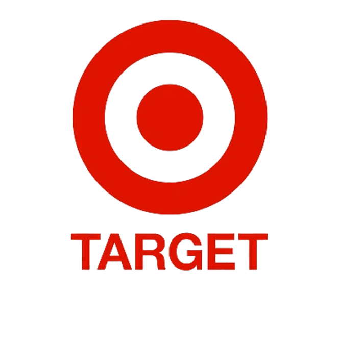 Red Target logo with a red bullseye above the word TARGET in red letters.