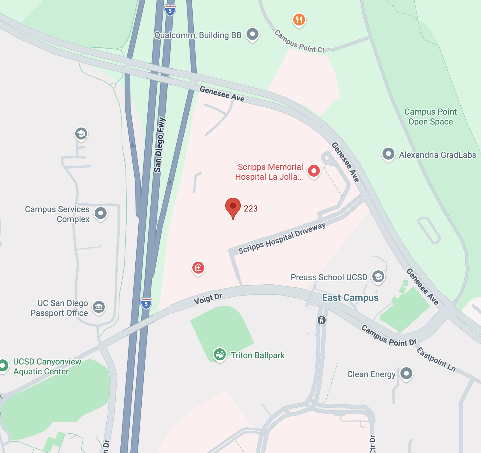 La Jolla office location in Google Maps