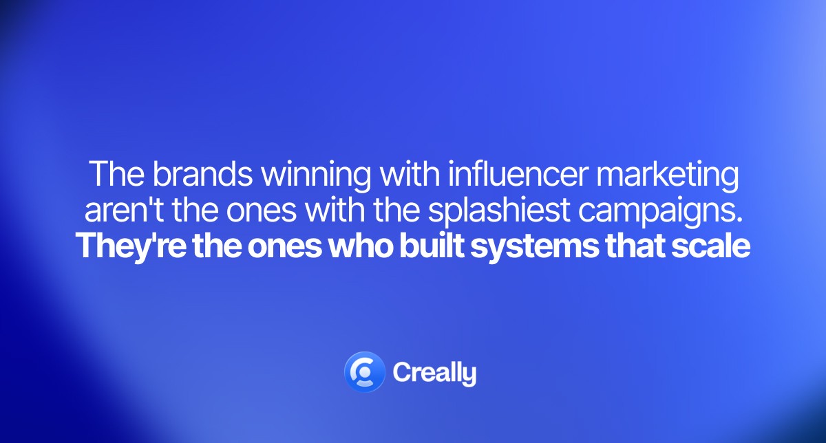 Influencer marketing is often evaluated by engagement—likes, comments, reach. These metrics are easy to measure and satisfying to report to leadership. But they don't answer the main question: is the investment paying off? This article series is about moving from comfort metrics to real ROI measurement, building attribution systems, and scaling influencer marketing as a predictable growth channel, not an experiment.Creally is a platform for managing influencer marketing at every stage: from finding creators to measuring real business impact. We help brands launch campaigns with thousands of influencers simultaneously, tracking not just engagement, but conversions, revenue, and ROI for each creator. Creally transforms influencer marketing from a creative experiment into a managed performance channel with transparent analytics and process automation. Our goal is to make influencer marketing as measurable and scalable as paid ads.