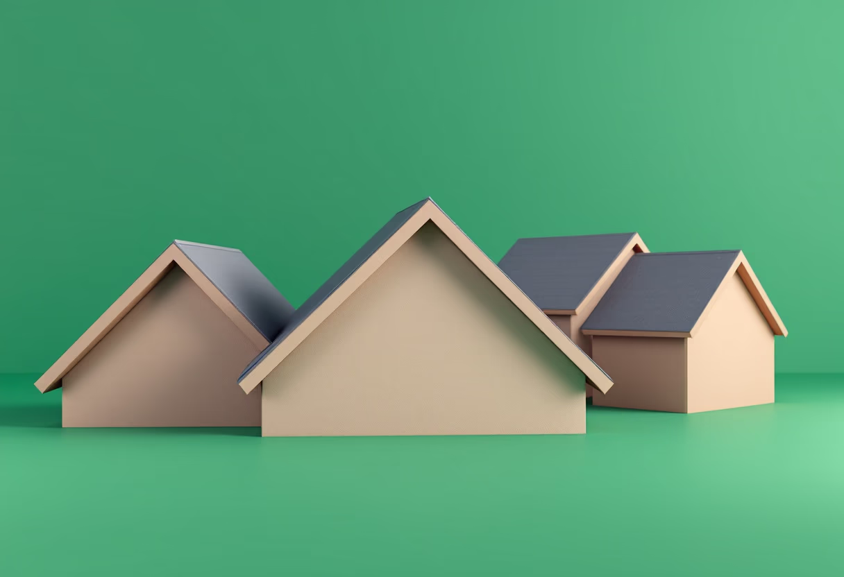 image of housing project roofs