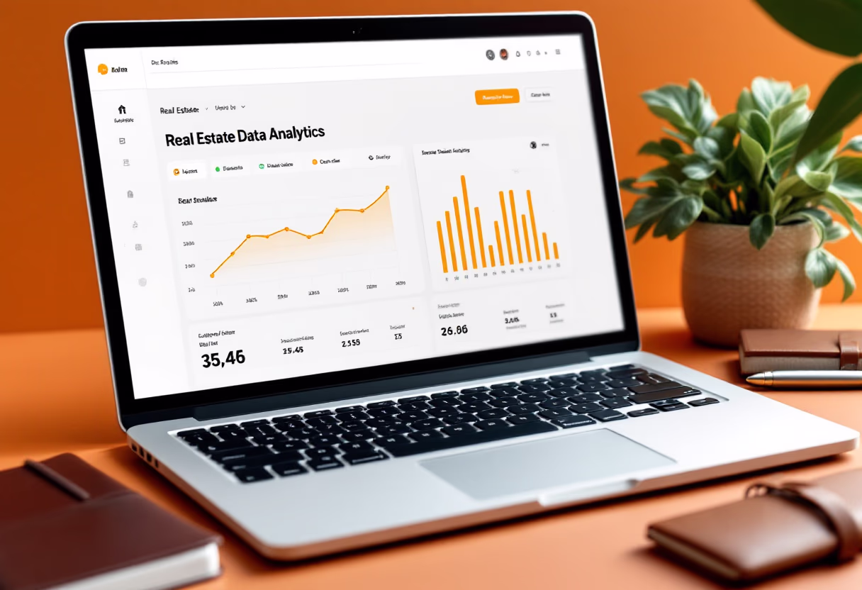 image of data analytics dashboard (for a real estate tech)