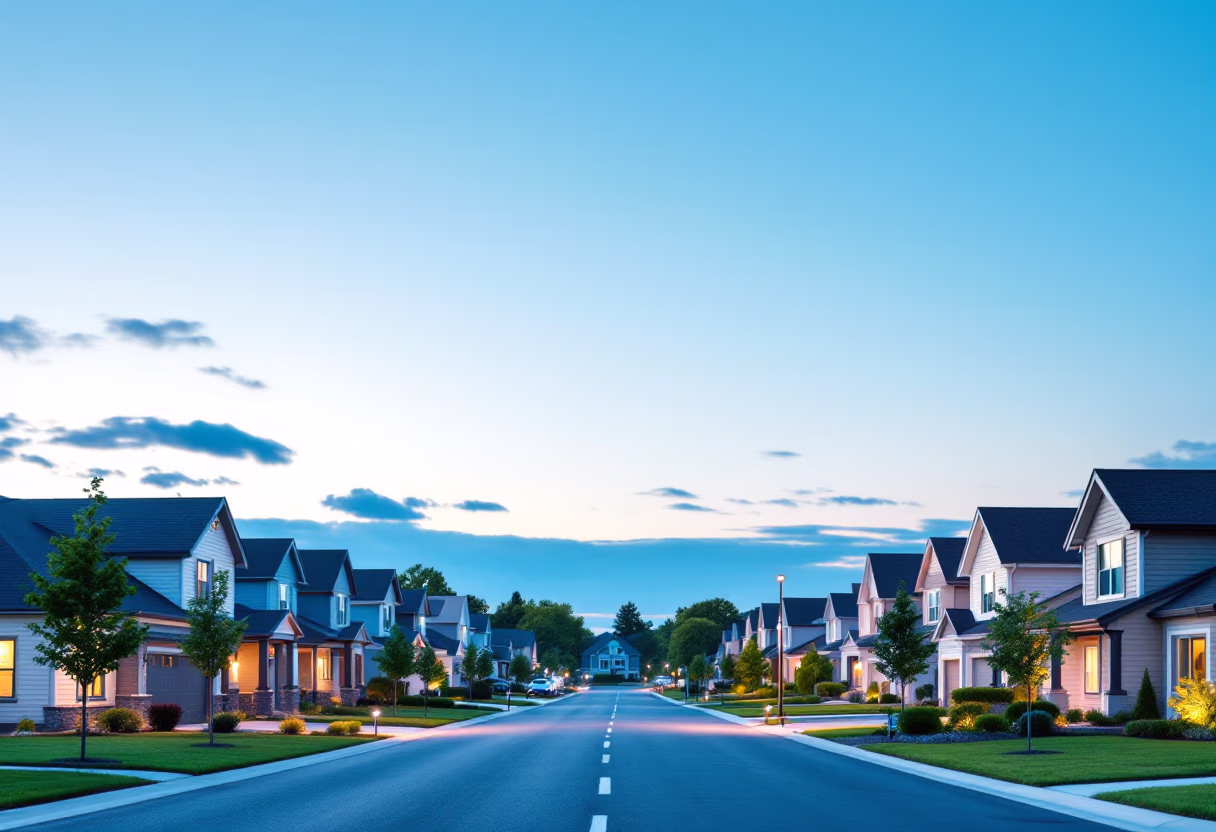 [background image] image of suburban neighborhood