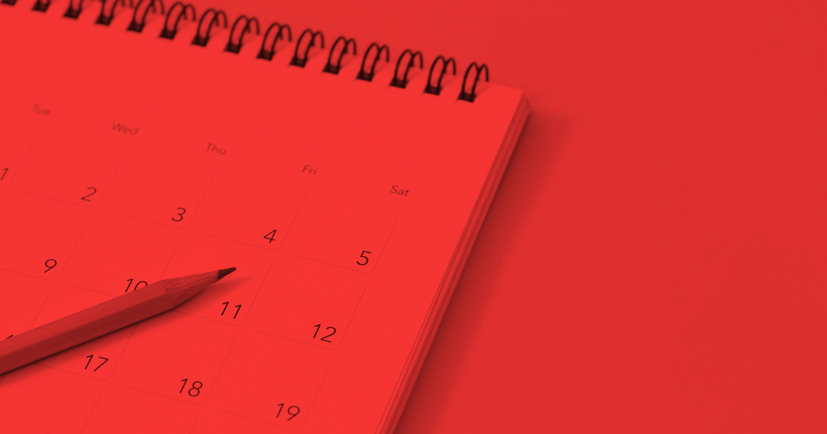 Sports fundraising calendar planning graphic