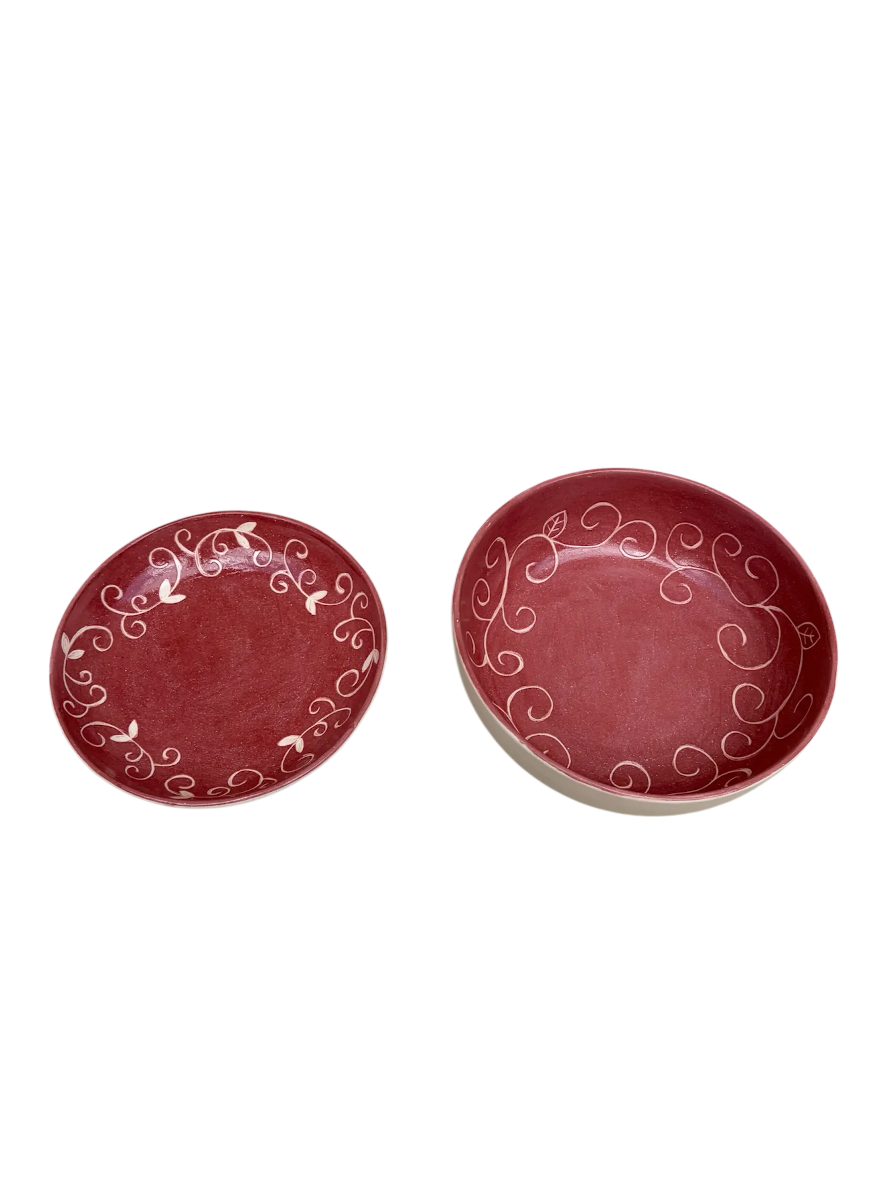 Conjunto vermelho Bowl + Tigela