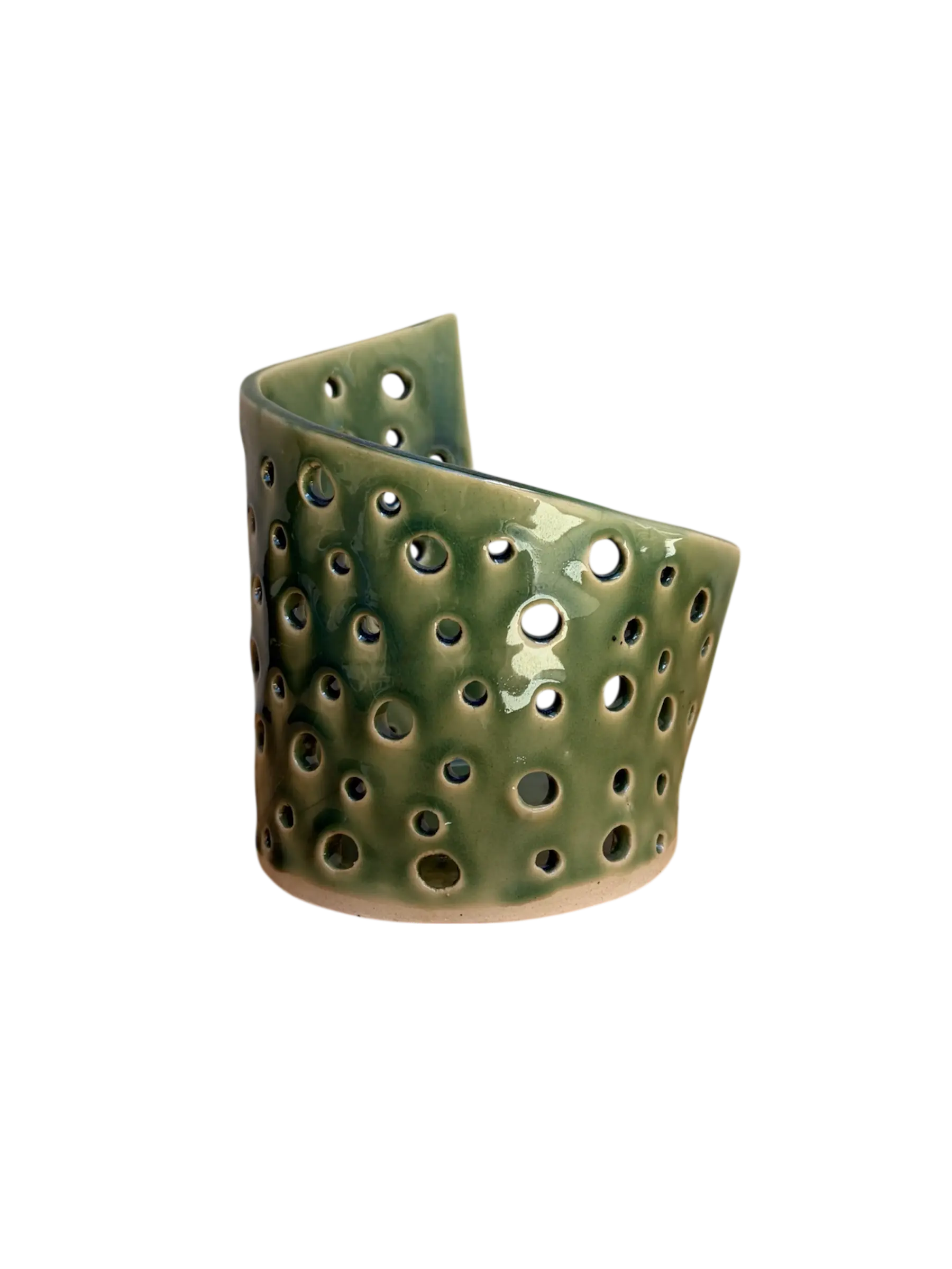 Porta vela furadinho