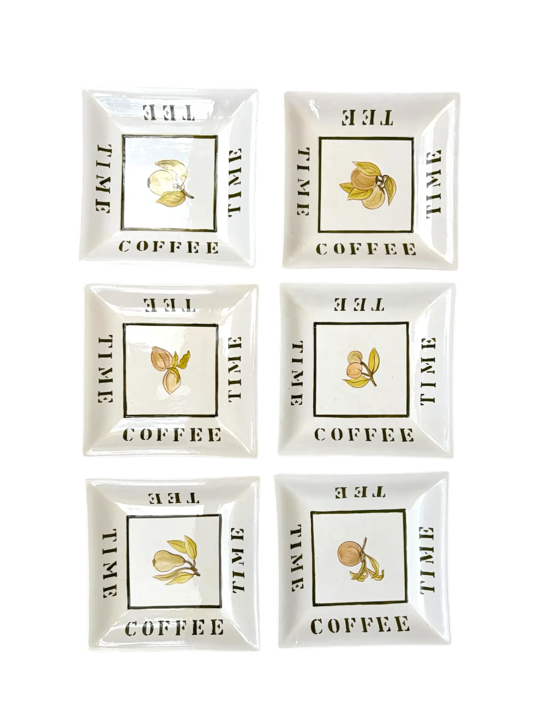 Conjunto Pratos Quadrados