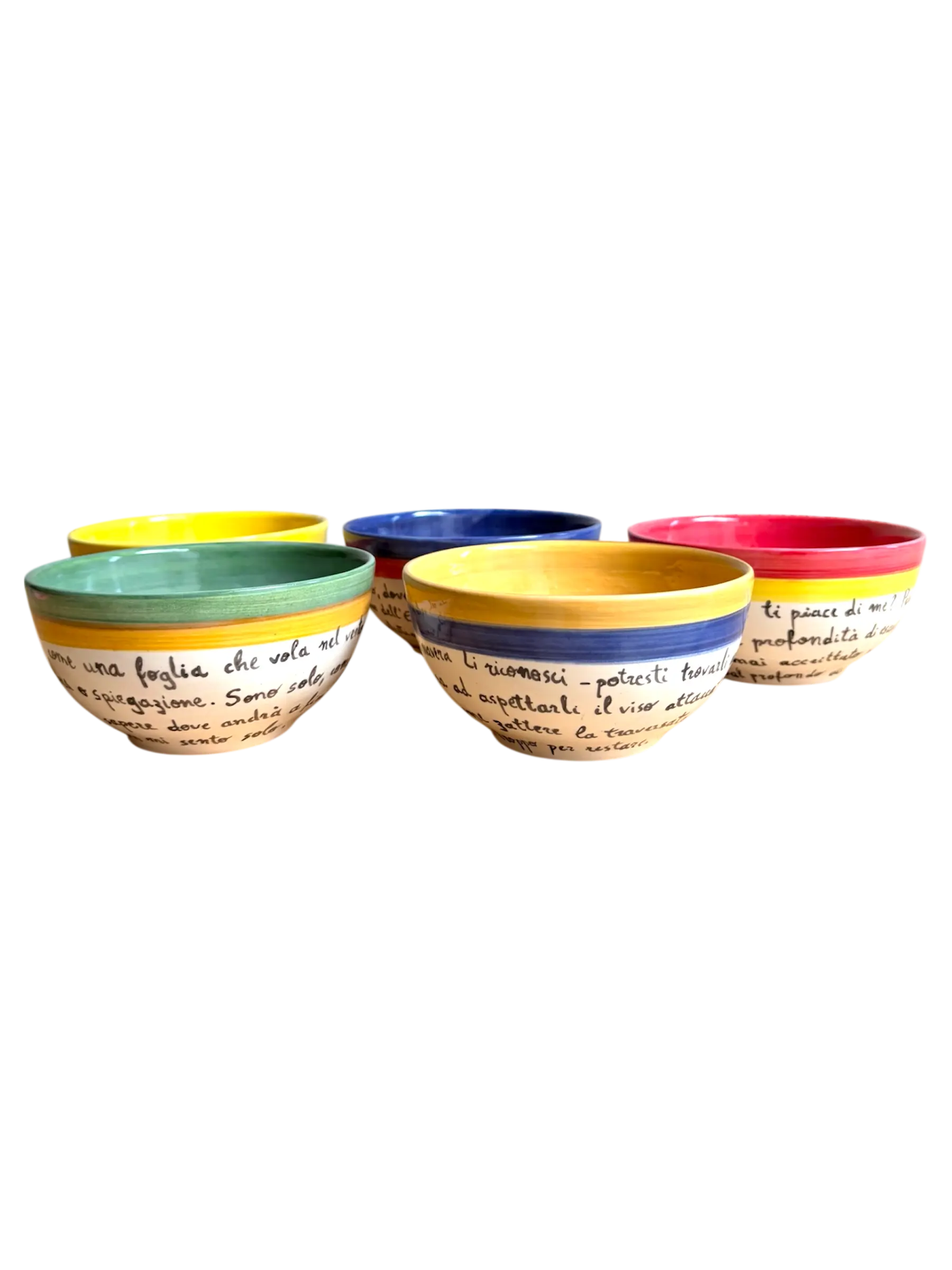 Bowls Coloridos Poema Italiano
