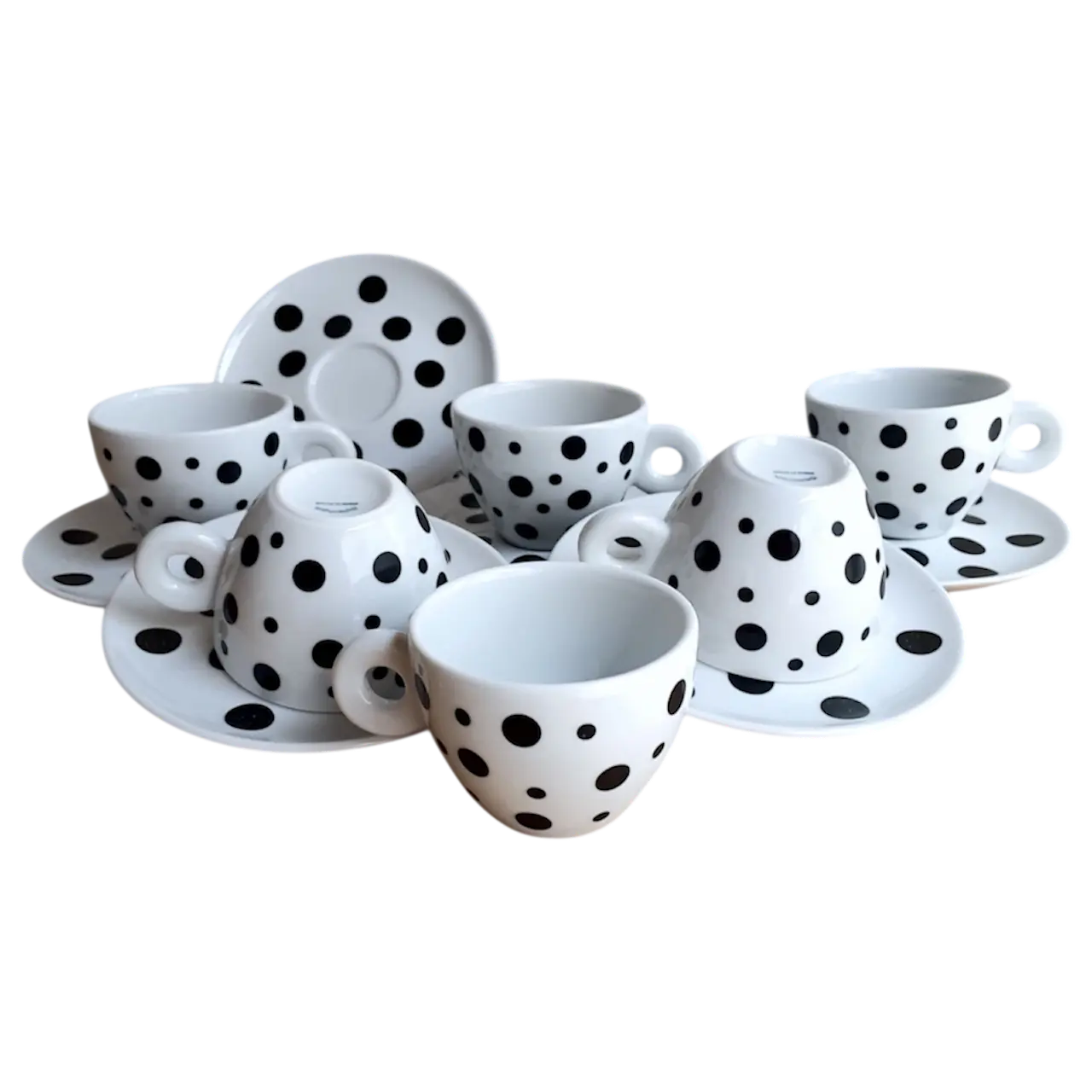  Xicara de Bolinha Porcelana , Capuccino