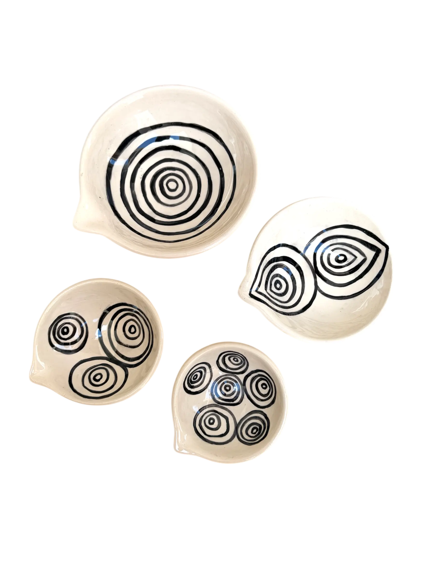 Tigelinhas de medida espirais