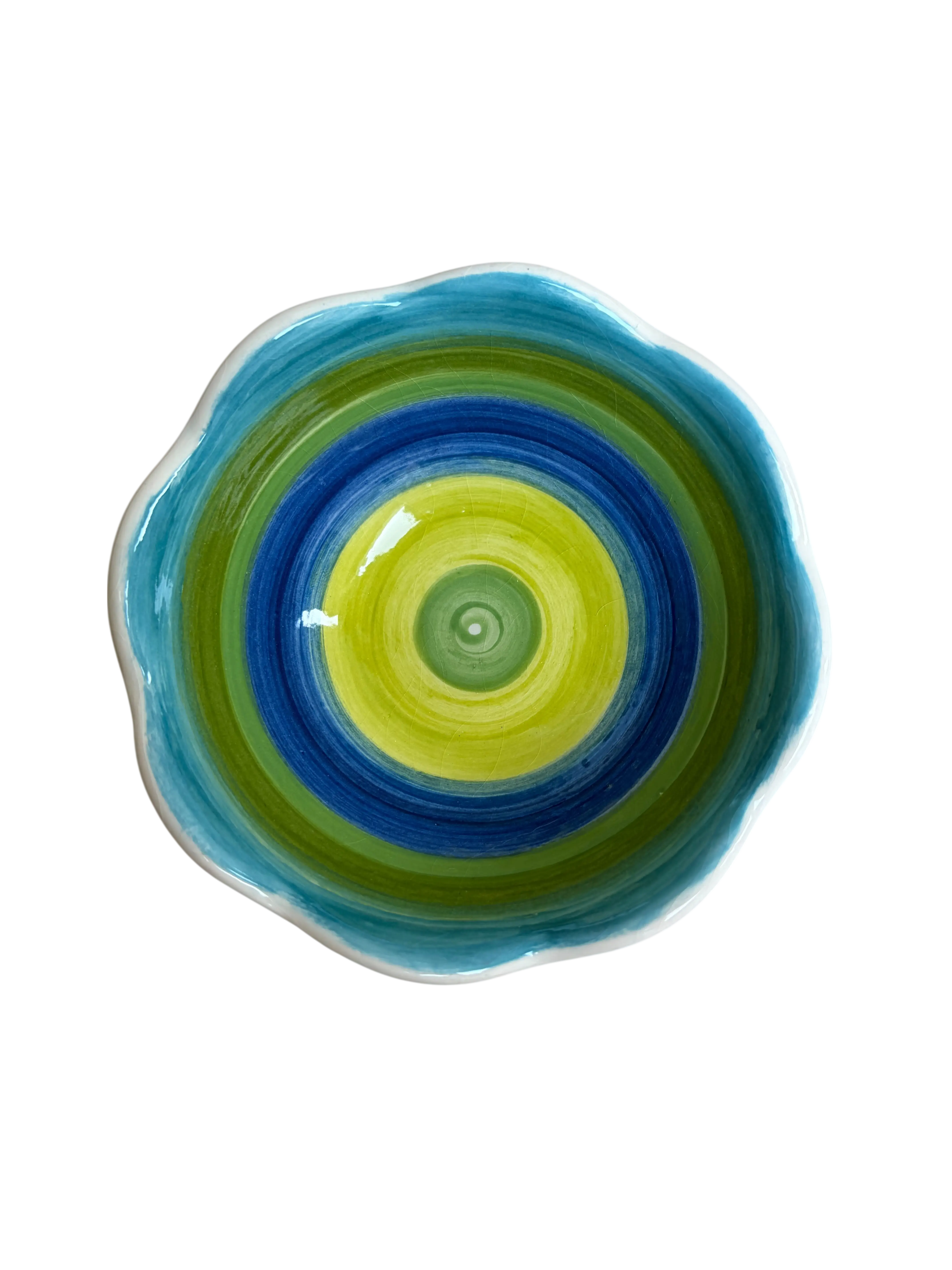  Bowl oceano, borda ondulada