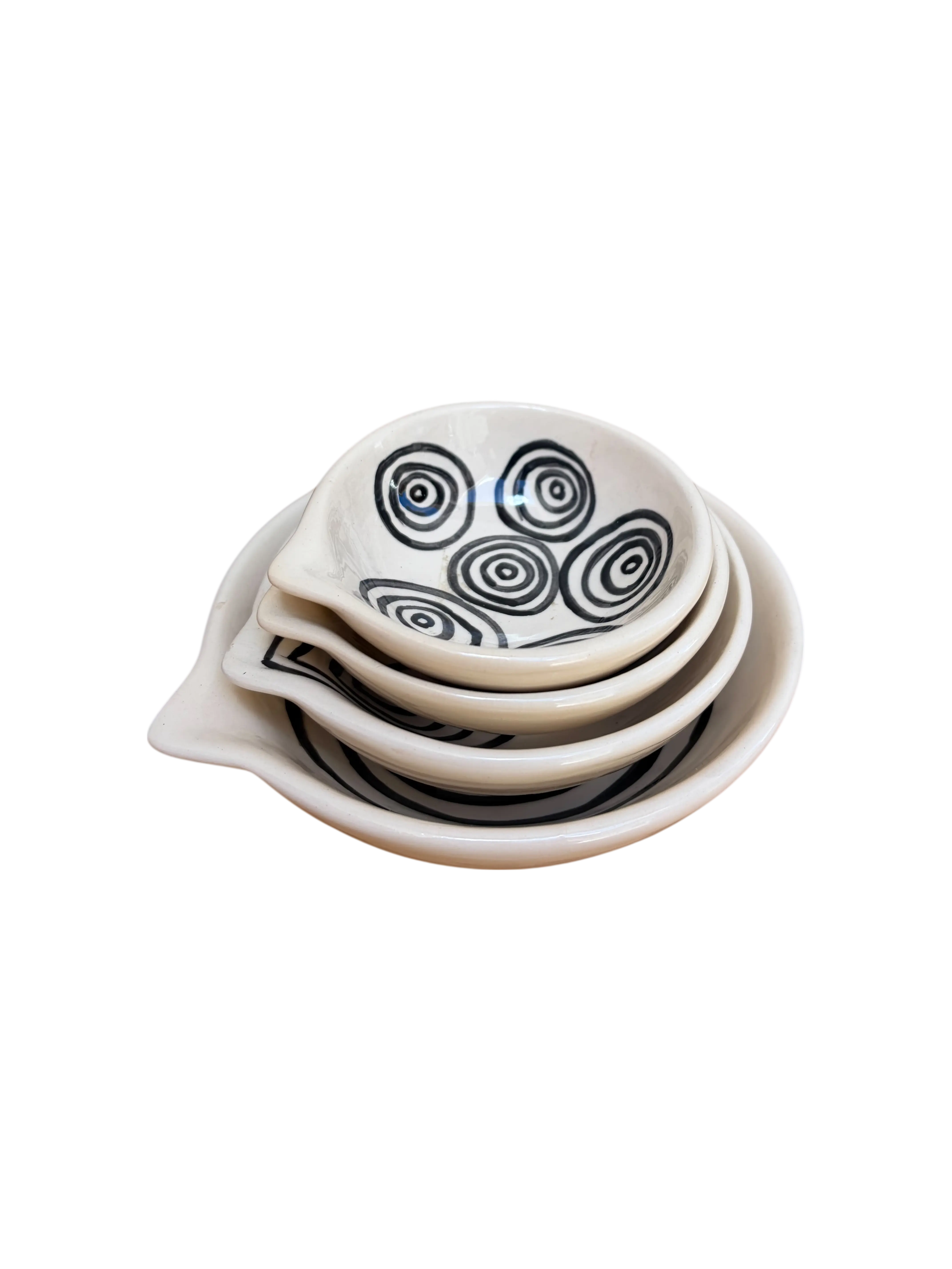 Tigelinhas de medida espirais