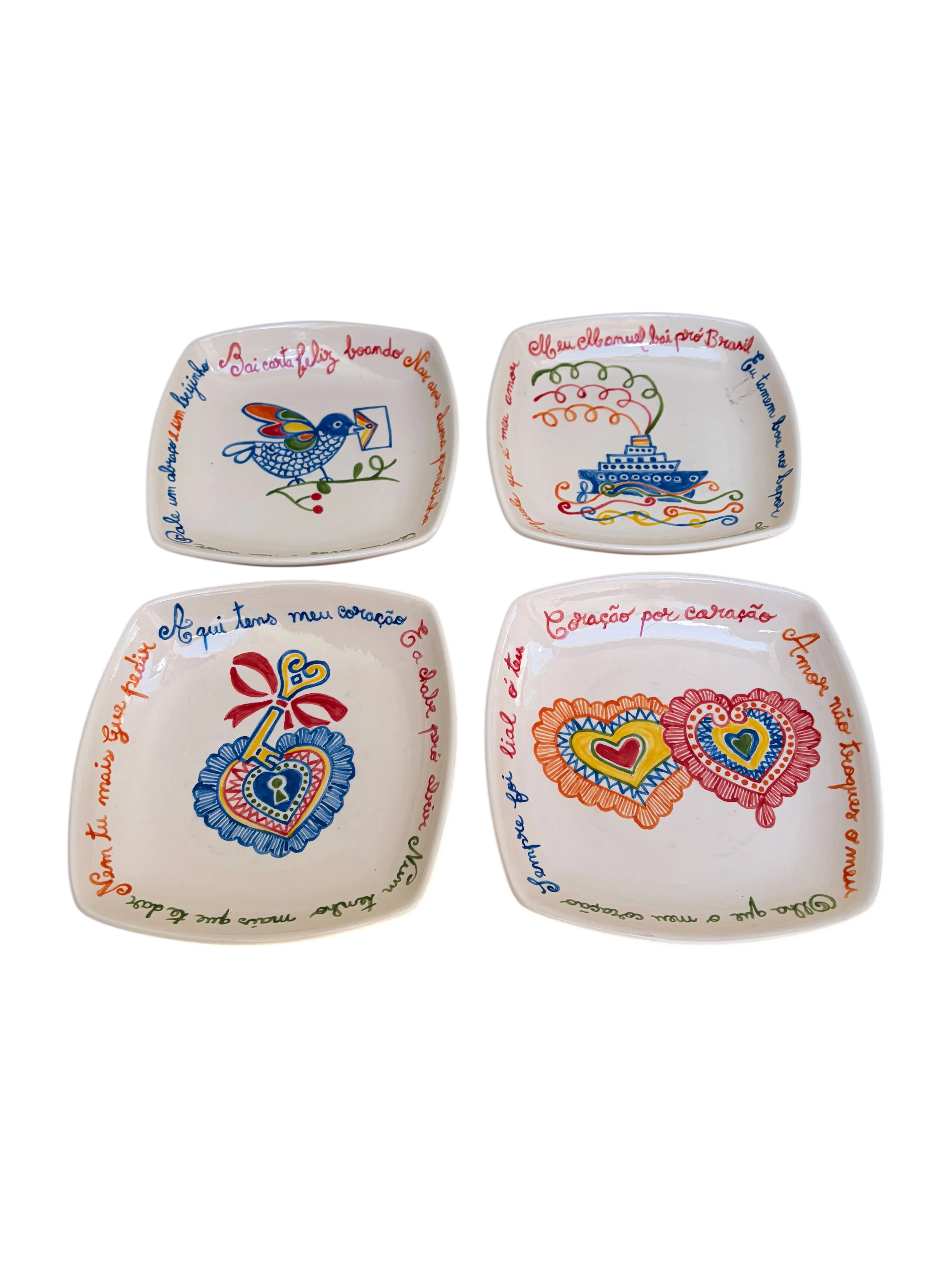 Pratos quadrados fundos - Poemas de Braga