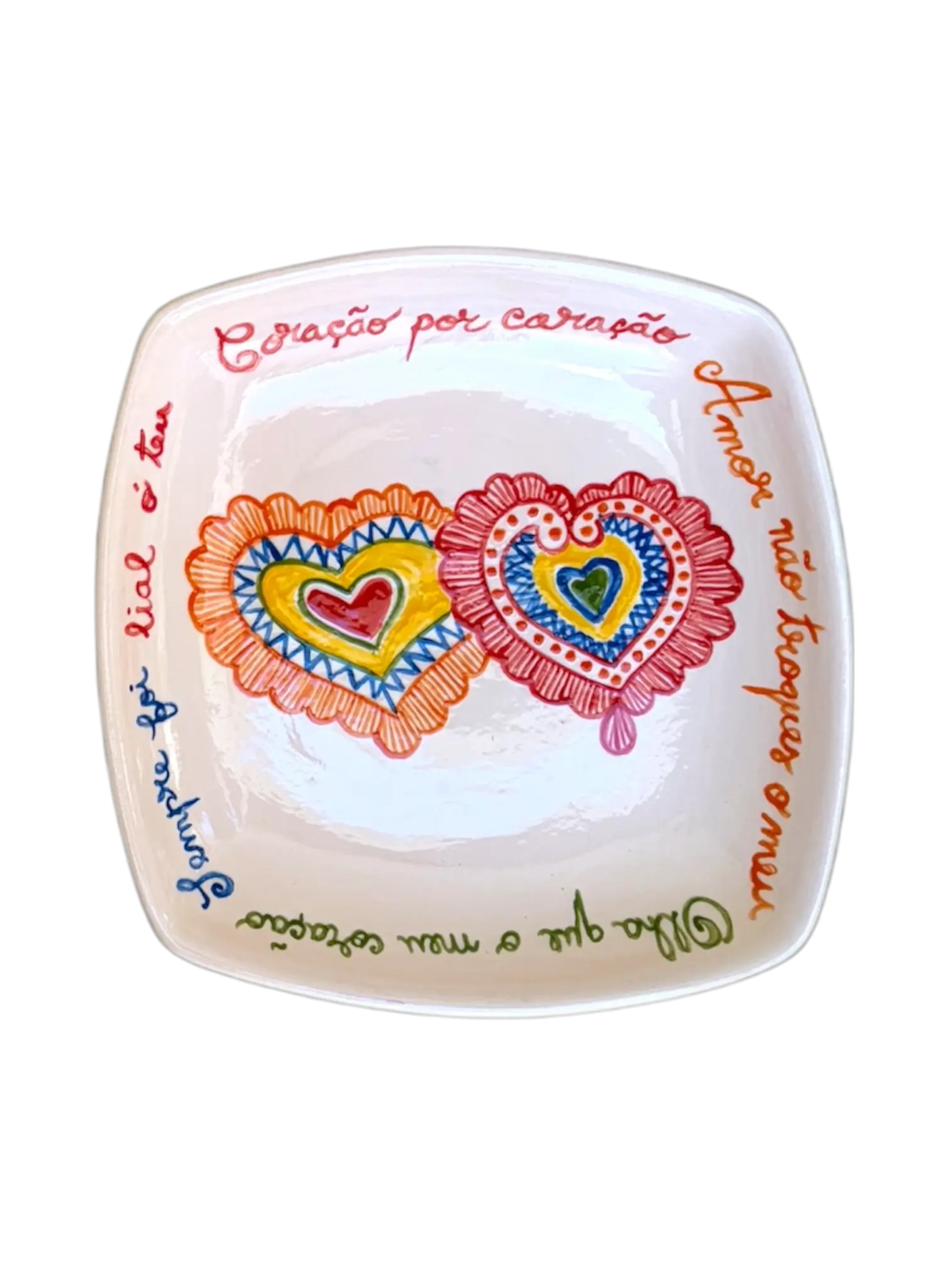 Pratos quadrados fundos - Poemas de Braga