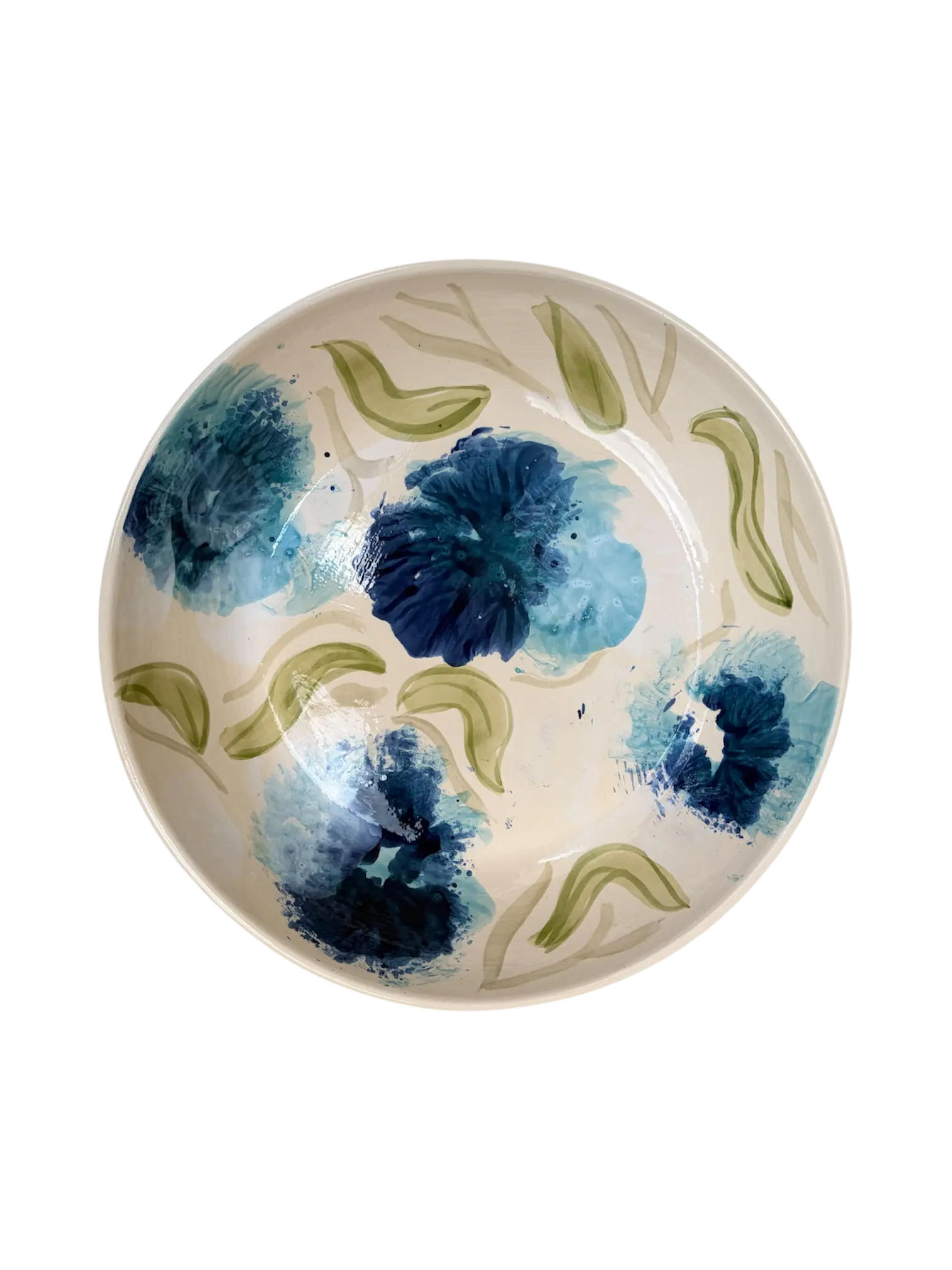 Prato Flor Azul Aquarelada