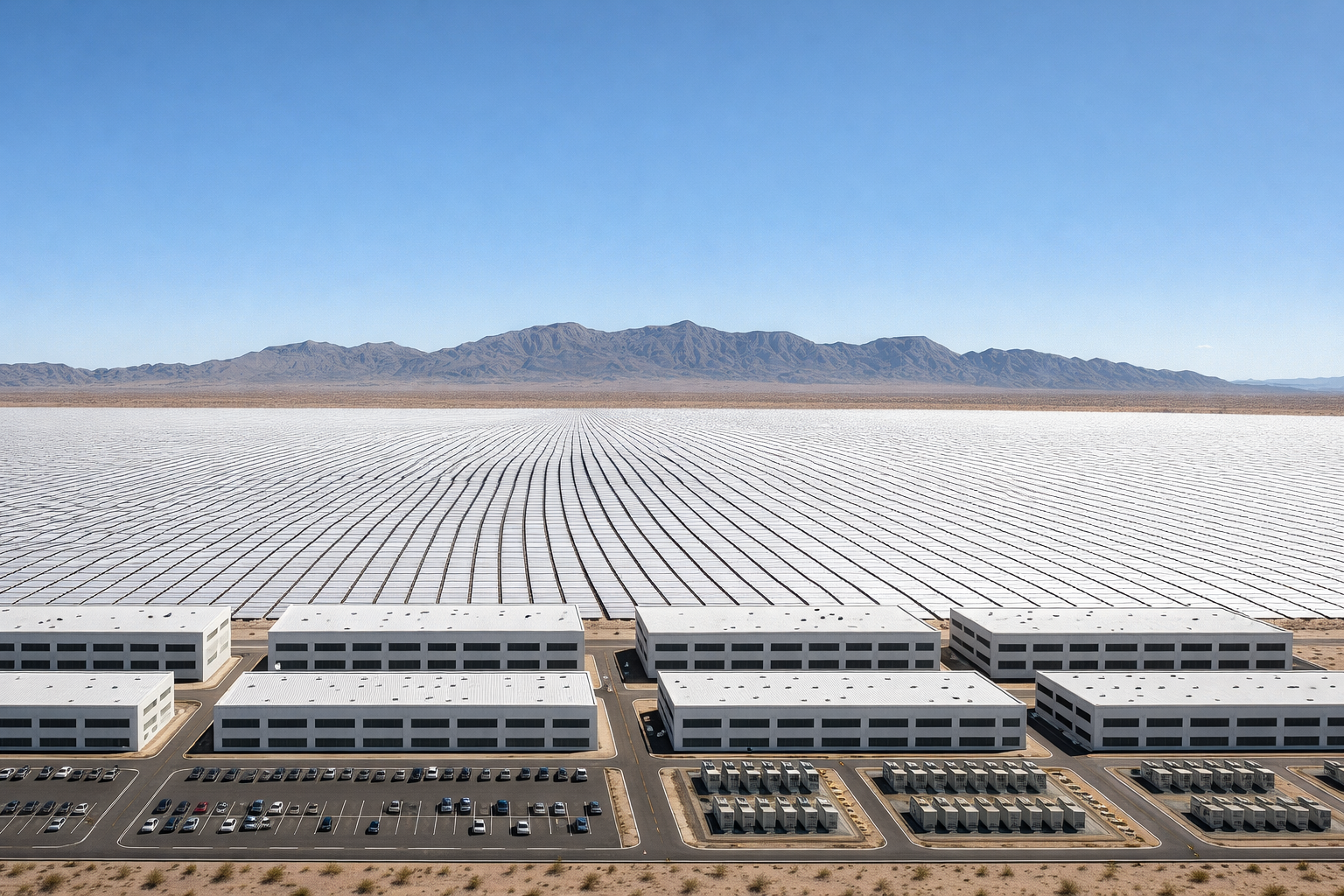 image of commercial solar installations