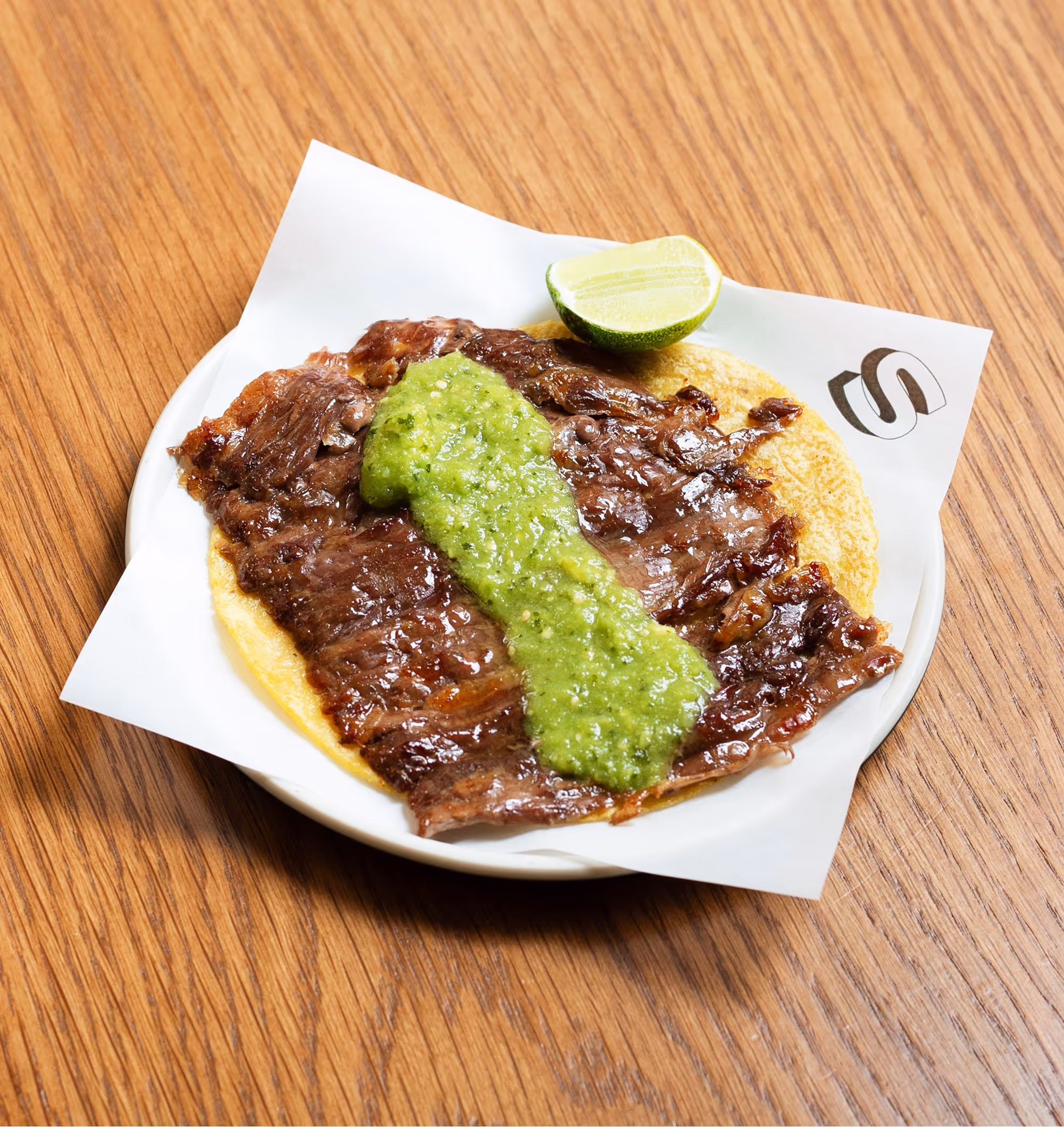 The Santi's Steak Trompo Taco