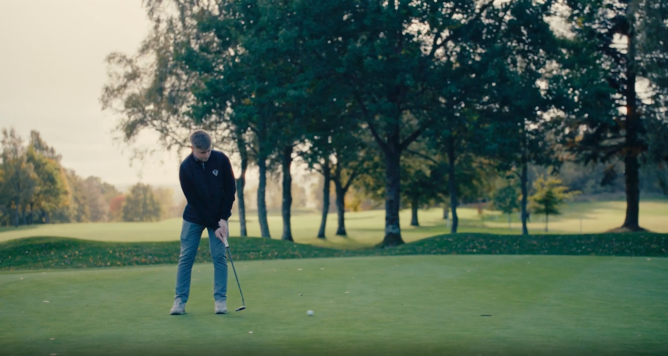 Man golfing