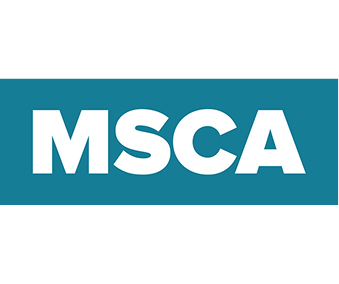 MSCA logo with white letters on a teal rectangular background.