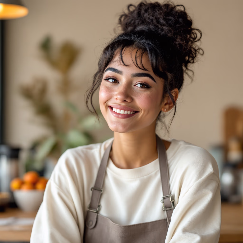 [headshot] image of customer (for a coffee shop & cafe)