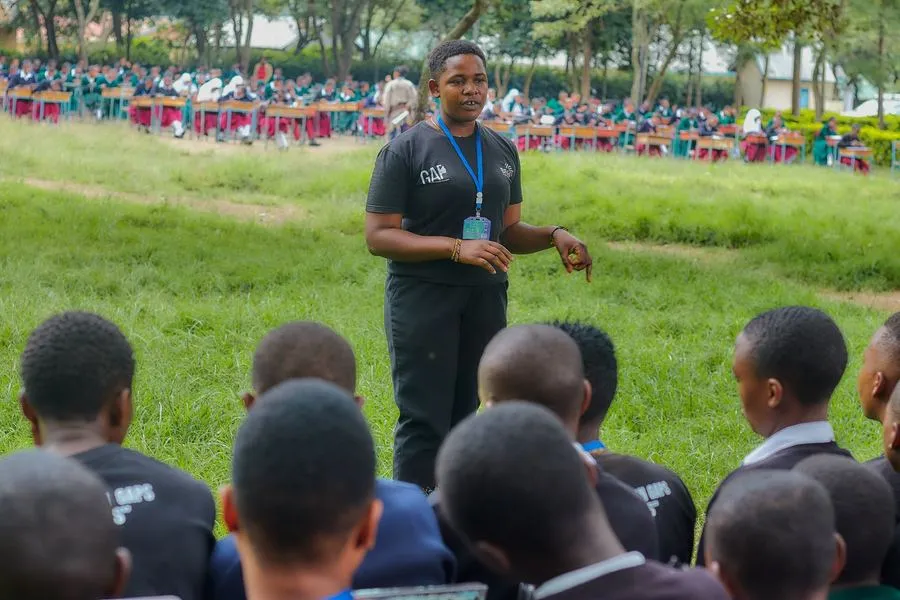 Sayuni at an outdoor GAP session