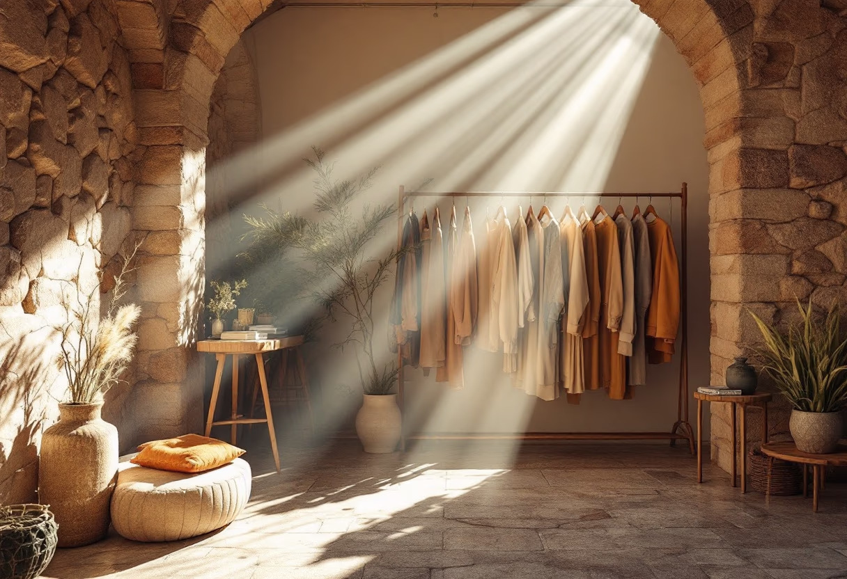 image of interior store decor (for a clothing boutique)