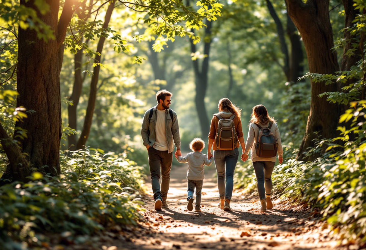 image of a family on vacation