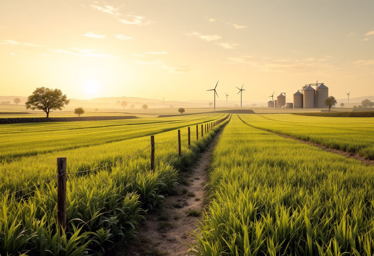 [background image] image of a farm landscape (for a food and agtech)