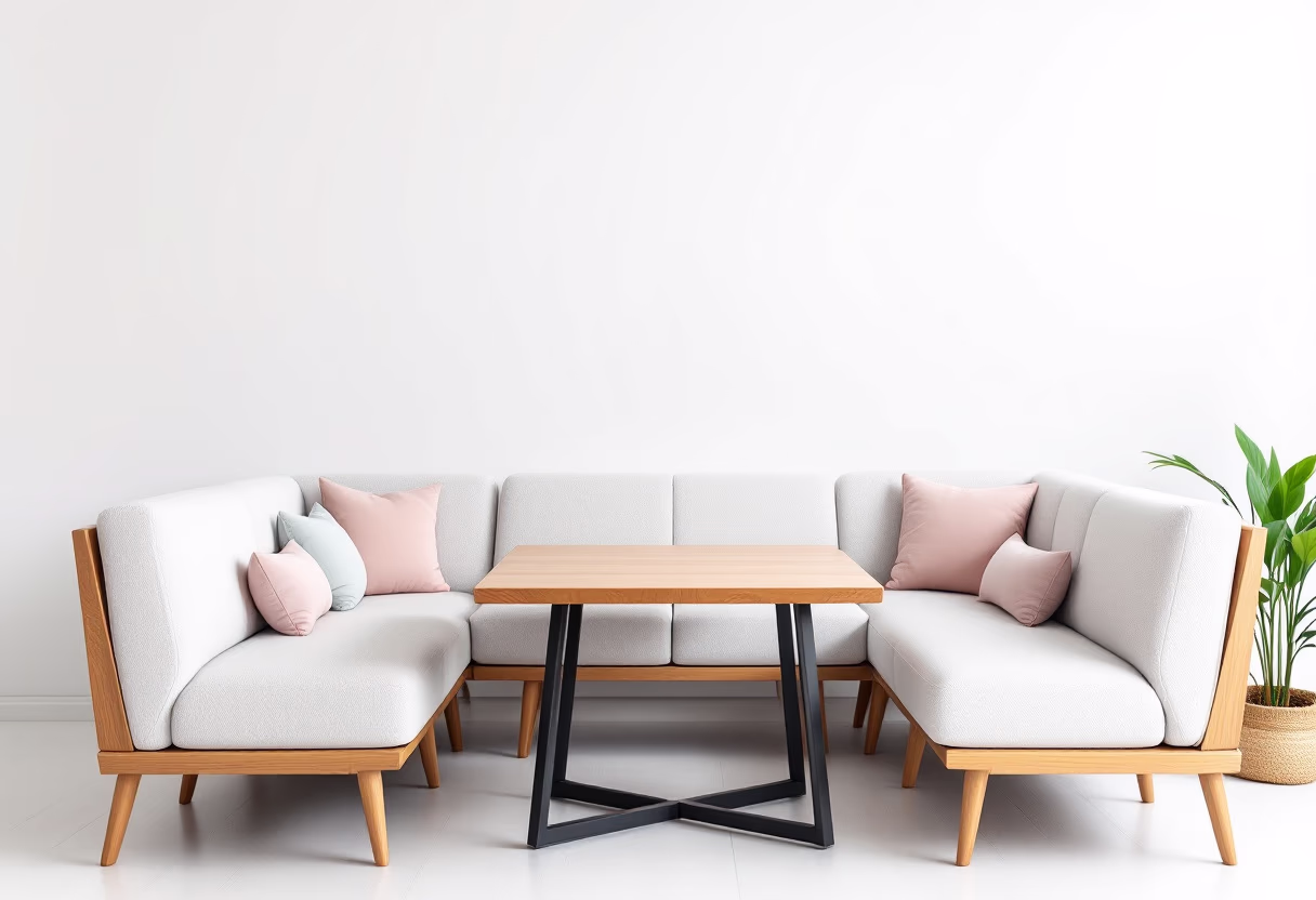 image of a seating area in craft brewery taproom