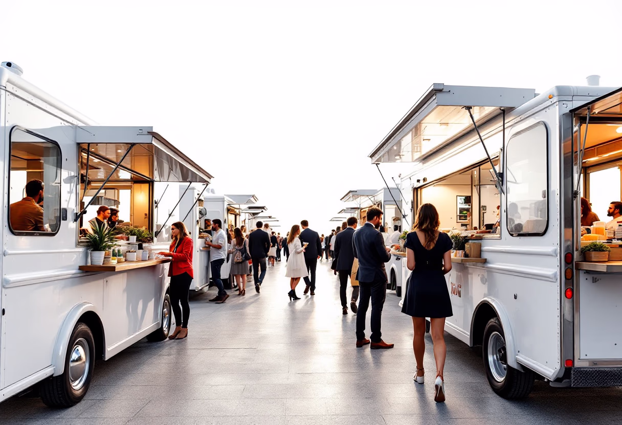 [background image] contemporary food market scenery