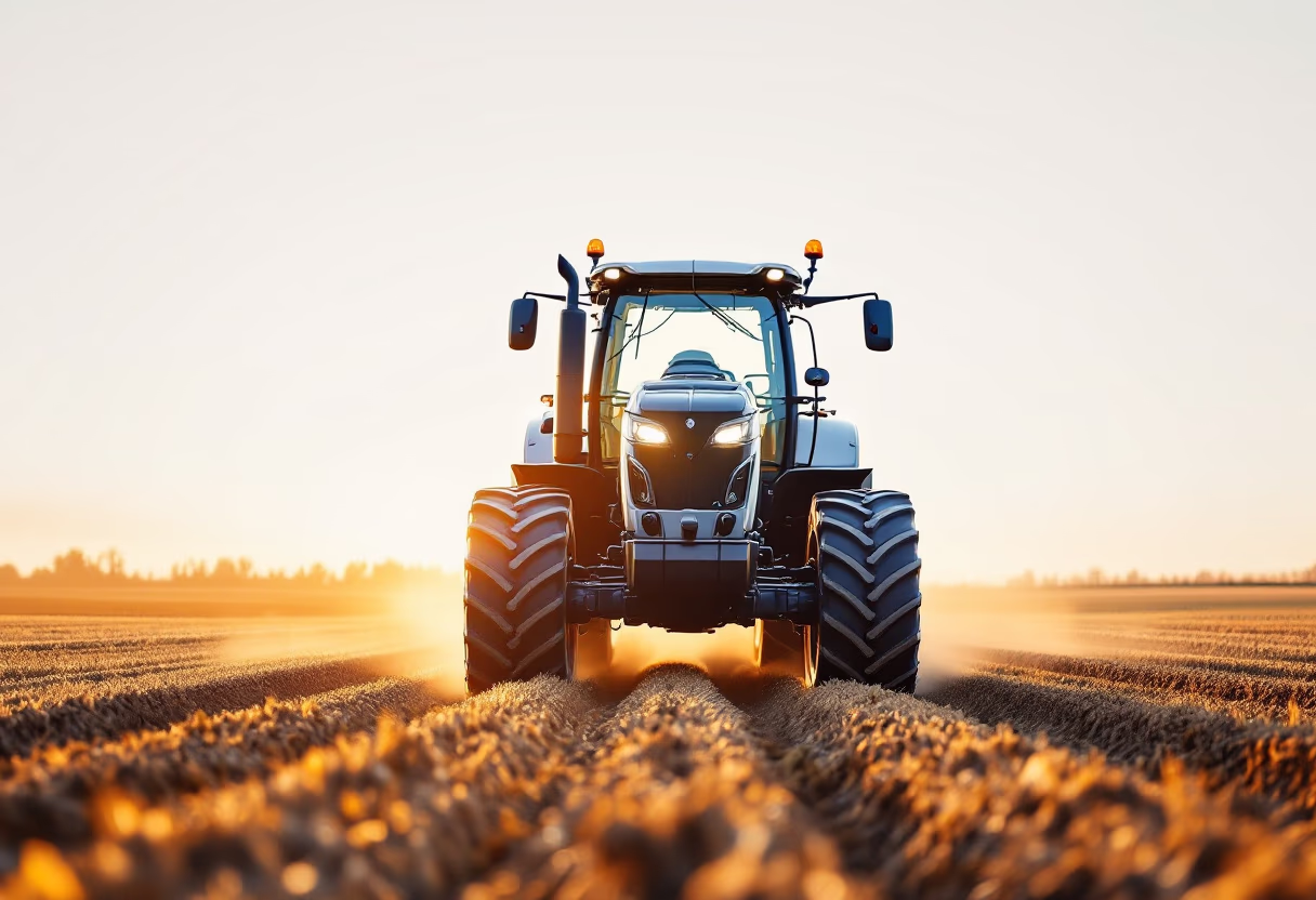 image of tractors in action for an agricultural services business