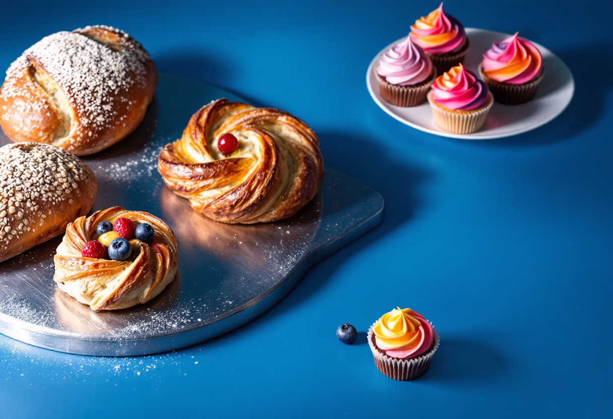 image of assorted baked goods (for a bakery)