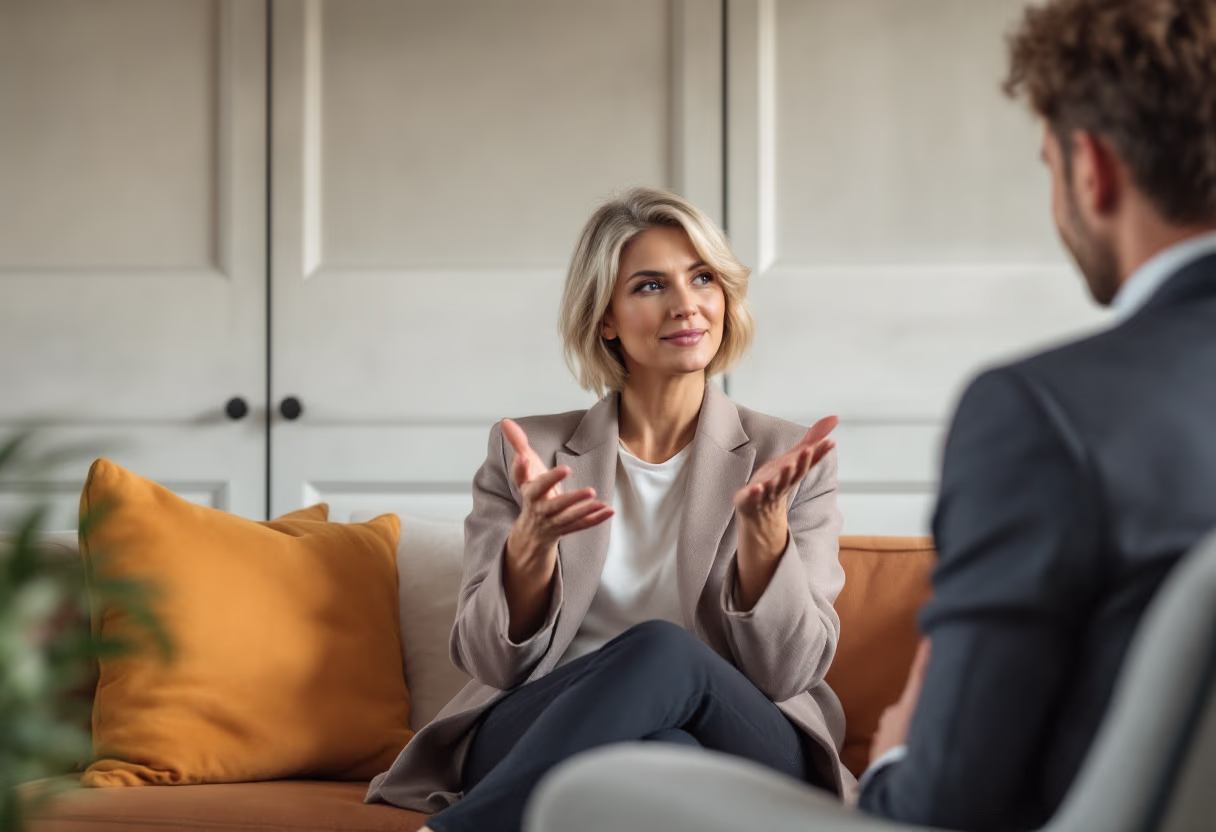 image of a coach consulting with a client