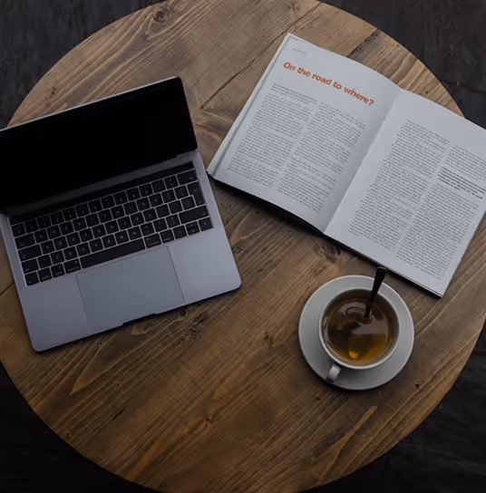 Workspace overhead view