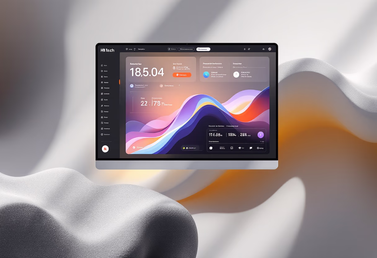 [modern tech interface]