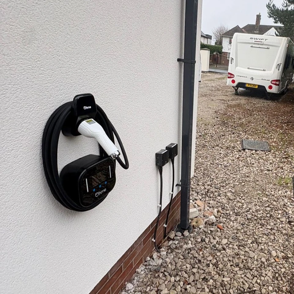 ohme untethered install on wall no wires