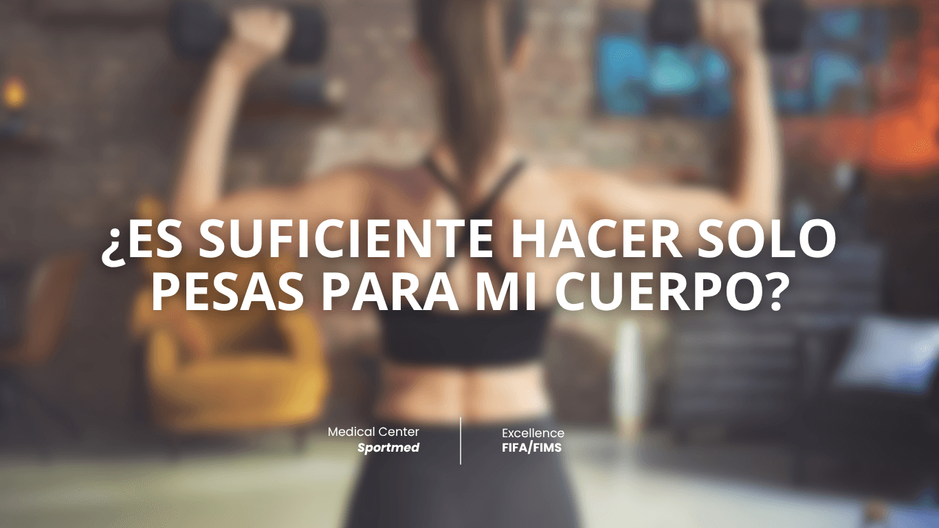 ¿Es suficiente hacer solo pesas para mi cuerpo?