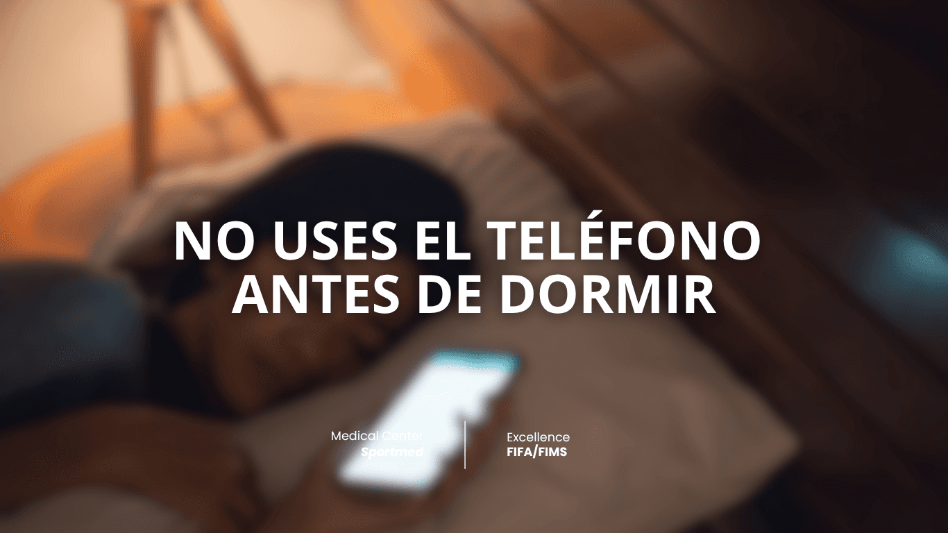 NO USES EL TELÉFONO ANTES DE DORMIR