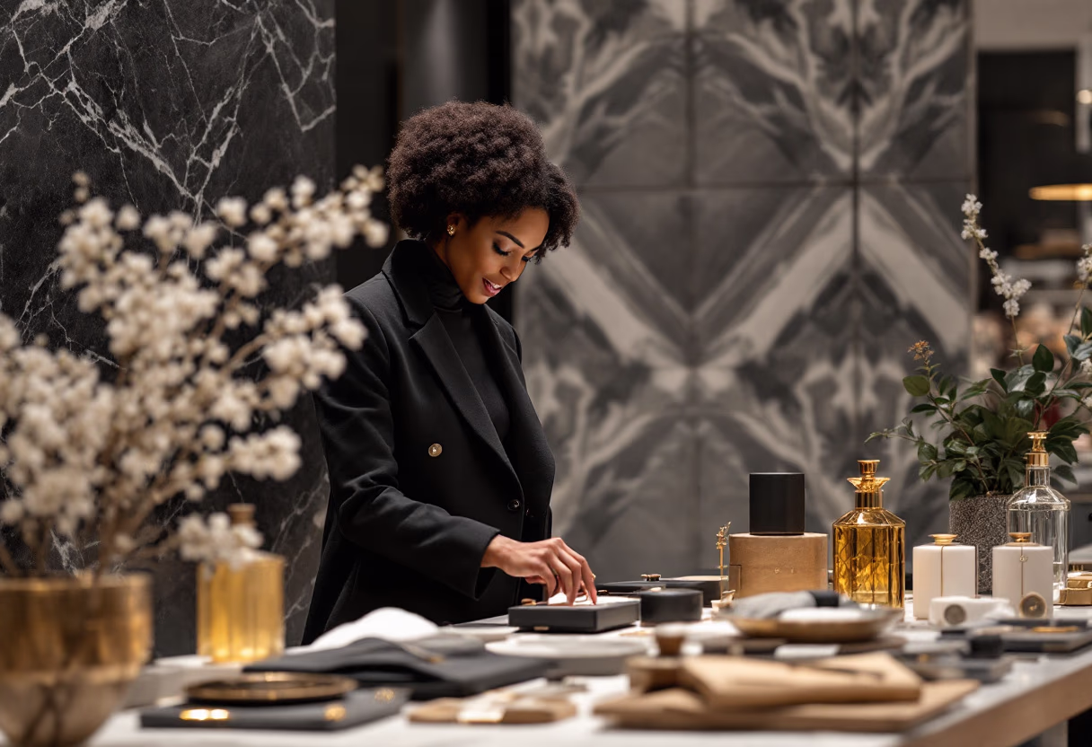 image of customer participating in instore event