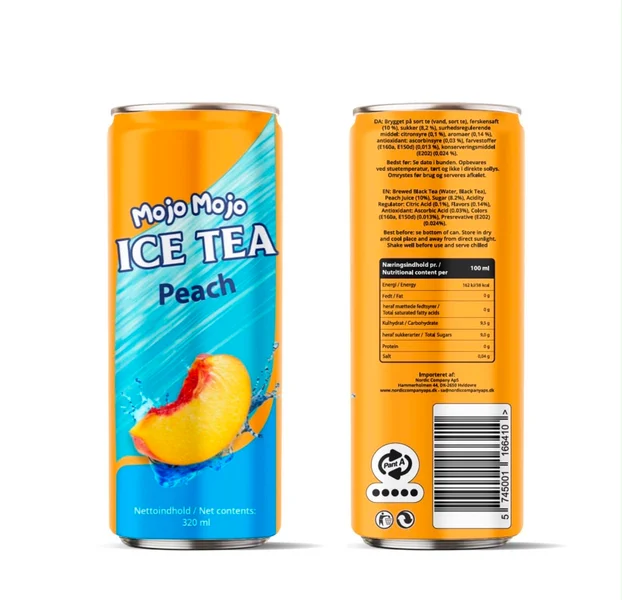 Mojo Mojo Ice Tea med fersken, flaske