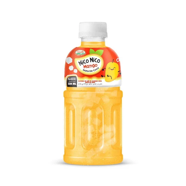 Nico Nico med mango og nata de coco, 320 ml flaske