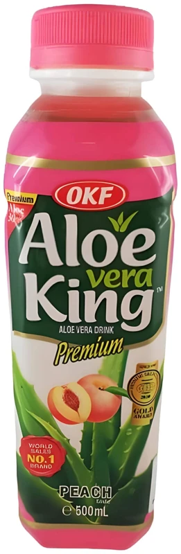OKF Aloe Vera King Peach, aloe vera-drik med fersken