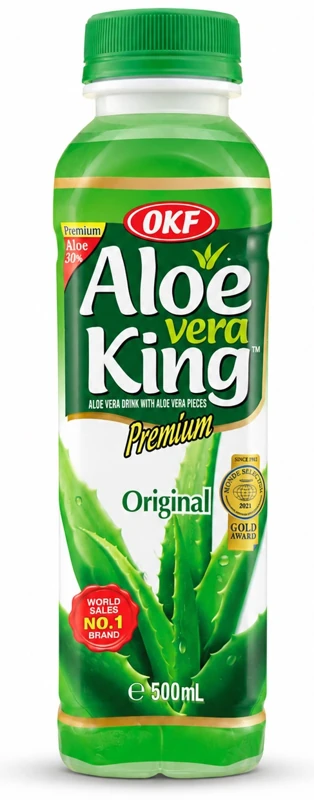 OKF Aloe Vera King Original, aloe vera-drik i flaske