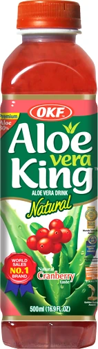 OKF Aloe Vera King Cranberry, aloe vera-drik med tranebær