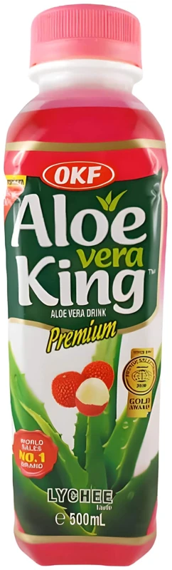 OKF Aloe Vera King Lychee, aloe vera-drik med litchi